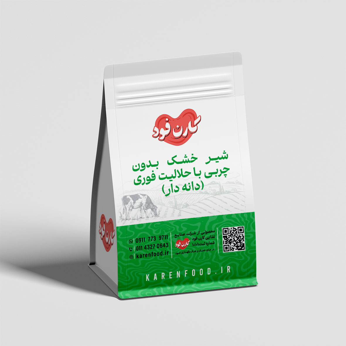 شیر خشک بدون چربی ( اسکیم) با حلالیت فوری